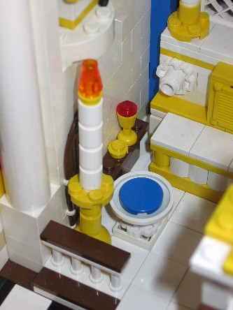 Lego Church Baptismal Candle